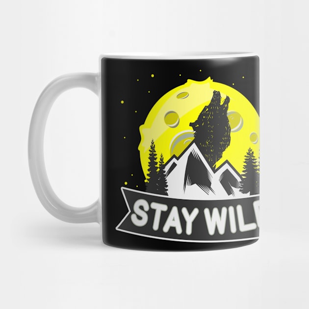 Wilderness Wolf by Foxxy Merch